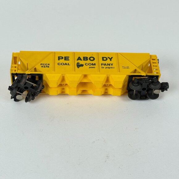 Vintage Lionel Peabody PCCX 9276 Yellow Quad Hopper Freight Train Car O Scale - Picture 2 of 9